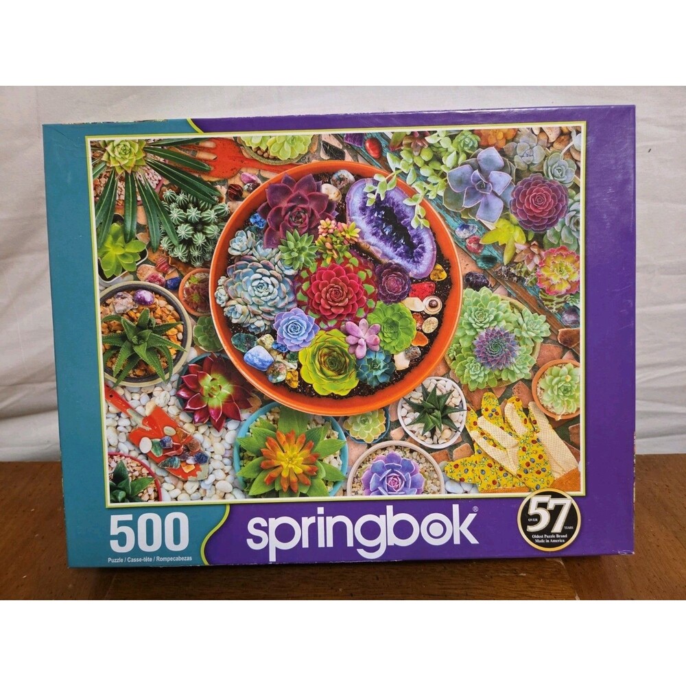 Succulent Garden 500 Piece Jigsaw Puzzle Springbok